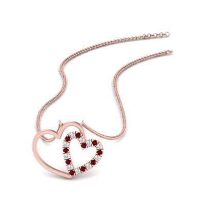 14k Rose Gold / Ruby / Lab Grown
