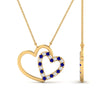 Load image into Gallery viewer, double-heart-open-pendant-with-sapphire-in-FDPD10806-GSABL-NL-YG.jpg