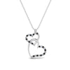 Load image into Gallery viewer, double-heart-pendant-with-black-diamond-in-FDPD9270GBLACK-NL-WG