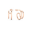 Load image into Gallery viewer, double-hoops-ear-cuffs-in-rose-gold-FDEAR11039-NL-RG
