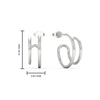 Load image into Gallery viewer, double-hoops-ear-cuffs-in-white-gold-FDEAR11039-NL-WG