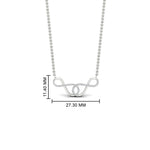 Load image into Gallery viewer, double-infinity-diamond-love-pendant-in-FDPD11291-NL-WG
