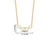 Load image into Gallery viewer, double-infinity-diamond-love-pendant-in-FDPD11291-NL-YG