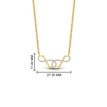 Load image into Gallery viewer, double-infinity-diamond-love-pendant-in-FDPD11291-NL-YG
