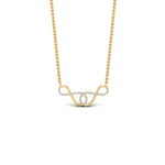 Load image into Gallery viewer, double-infinity-diamond-love-pendant-in-FDPD11291-NL-YG
