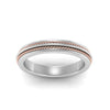 Load image into Gallery viewer, Double Rope Design 2 Tone Band