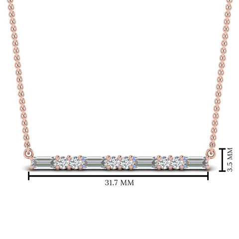 double-round-baguette-diamond-bar-necklace-in-rose-gold-FD-PD86790ANGLE1-NL-RG-HW