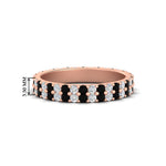 Load image into Gallery viewer, double-row-diamond-eternity-ring-1-ct-with-black-diamond-in-rose-gold-FD11378BGBLACK-1.00CT-NL-RG
