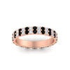 Load image into Gallery viewer, double-row-diamond-eternity-ring-1-ct-with-black-diamond-in-rose-gold-FD11378BGBLACK-1.00CT-NL-RG