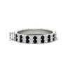 Load image into Gallery viewer, double-row-diamond-eternity-ring-1-ct-with-black-diamond-in-white-gold-FD11378BGBLACK-1.00CT-NL-WG
