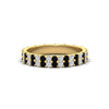 Load image into Gallery viewer, double-row-diamond-eternity-ring-1-ct-with-black-diamond-in-yellow-gold-FD11378BGBLACK-1.00CT-NL-YG