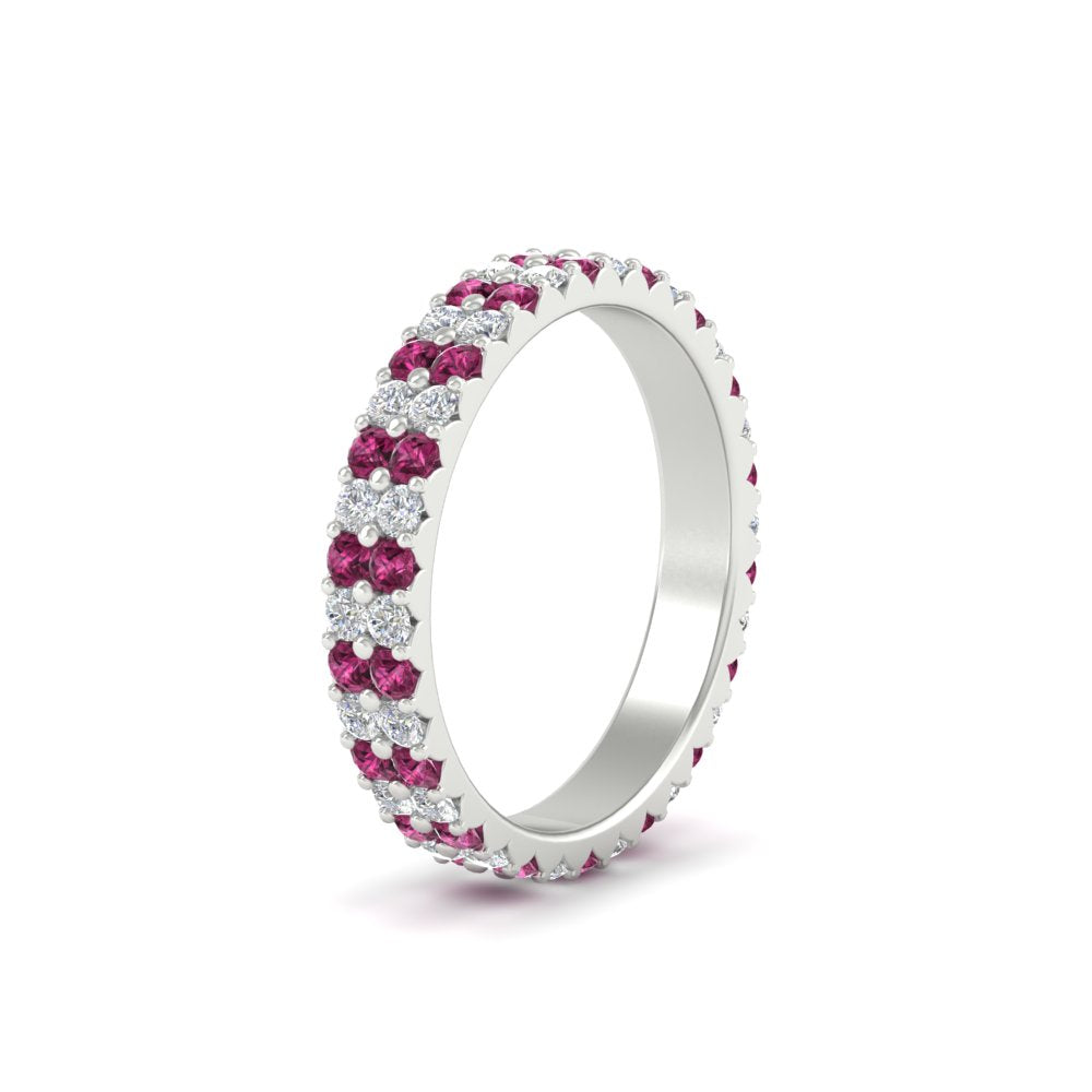 double-row-diamond-eternity-ring-1-ct-with-pink-sapphire-in-white-gold-FD11378BGSADRPI-1.00CT-NL-WG