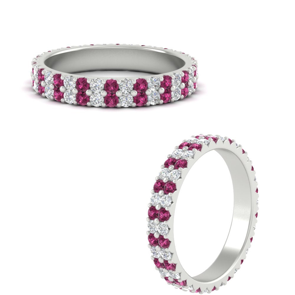 double-row-diamond-eternity-ring-1-ct-with-pink-sapphire-in-white-gold-FD11378BGSADRPI-1.00CT-NL-WG