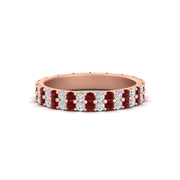 double-row-diamond-eternity-ring-1-ct-with-ruby-in-rose-gold-FD11378BGRUDR-1.00CT-NL-RG