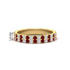 Load image into Gallery viewer, double-row-diamond-eternity-ring-1-ct-with-ruby-in-yellow-gold-FD11378BGRUDR-1.00CT-NL-YG