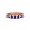 Load image into Gallery viewer, double-row-diamond-eternity-ring-1-ct-with-sapphire-in-rose-gold-FD11378BGSABL-1.00CT-NL-RG