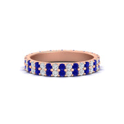 double-row-diamond-eternity-ring-1-ct-with-sapphire-in-rose-gold-FD11378BGSABL-1.00CT-NL-RG