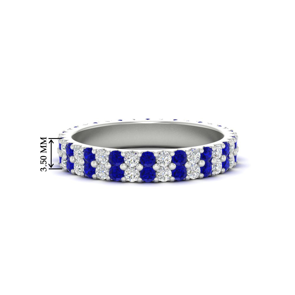 double-row-diamond-eternity-ring-1-ct-with-sapphire-in-white-gold-FD11378BGSABL-1.00CT-NL-WG