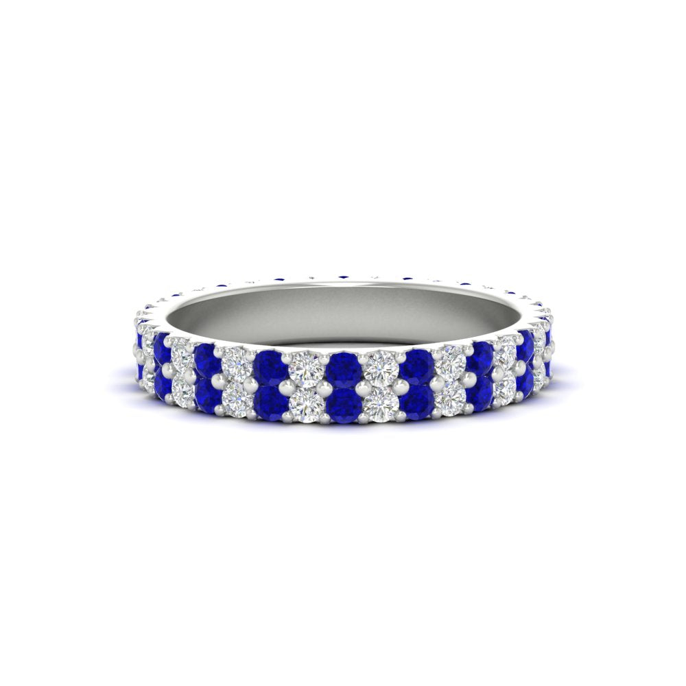 double-row-diamond-eternity-ring-1-ct-with-sapphire-in-white-gold-FD11378BGSABL-1.00CT-NL-WG
