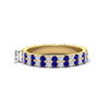 Load image into Gallery viewer, double-row-diamond-eternity-ring-1-ct-with-sapphire-in-yellow-gold-FD11378BGSABL-1.00CT-NL-YG
