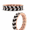 Load image into Gallery viewer, double-row-marquise-black-diamond-wedding-band-in-rose-gold-fd11532mqbgblack-nl-rg.jpg
