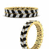 Load image into Gallery viewer, double-row-marquise-black-diamond-wedding-band-in-yellow-gold-fd11532mqbgblack-nl-yg.jpg