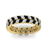Load image into Gallery viewer, double-row-marquise-black-diamond-wedding-band-in-yellow-gold-fd11532mqbgblack-nl-yg.jpg