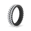 Load image into Gallery viewer, double-row-marquise-diamond-wedding-band-in-black-gold-fd11532mqb-nl-bg.jpg