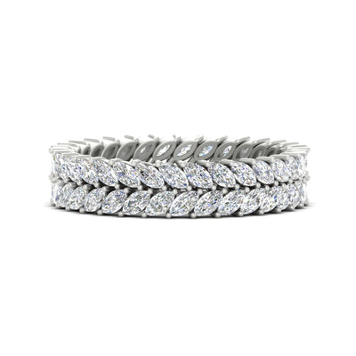 Double Row Marquise Band