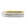Load image into Gallery viewer, double-row-marquise-diamond-wedding-band-in-yellow-gold-fd11532mqb-nl-yg.jpg