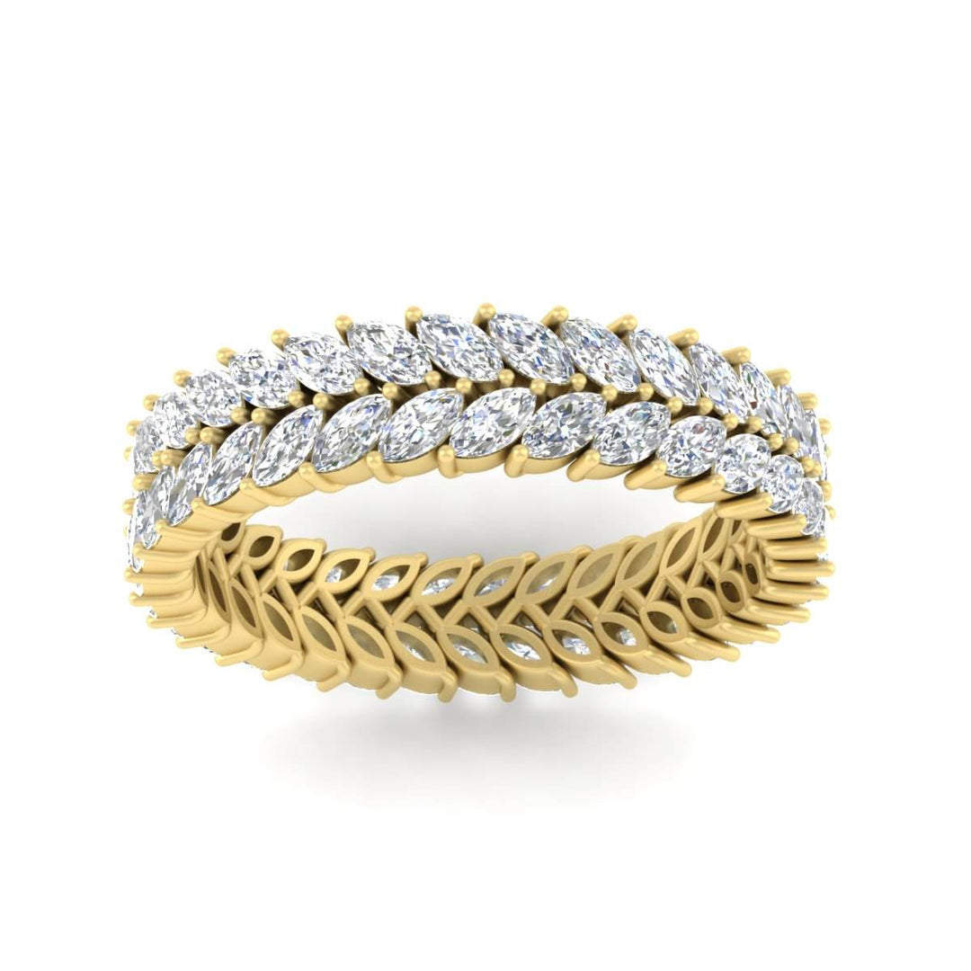 double-row-marquise-diamond-wedding-band-in-yellow-gold-fd11532mqbangle5-nl-yg