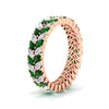 Load image into Gallery viewer, double-row-marquise-emerald-wedding-band-in-rose-gold-fd11532mqbgemgr-nl-rg.jpg