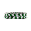 Load image into Gallery viewer, double-row-marquise-emerald-wedding-band-in-white-gold-fd11532mqbgemgr-nl-wg.jpg