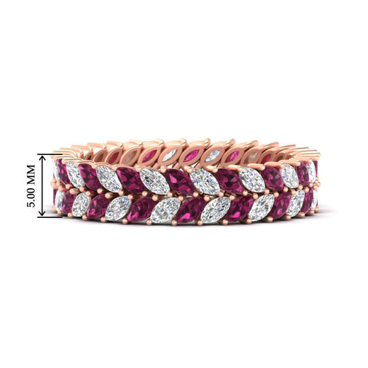 Double Row Marquise Band