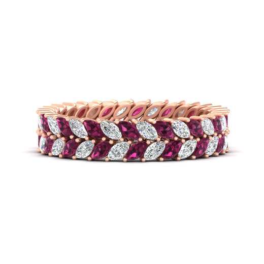 Double Row Marquise Band