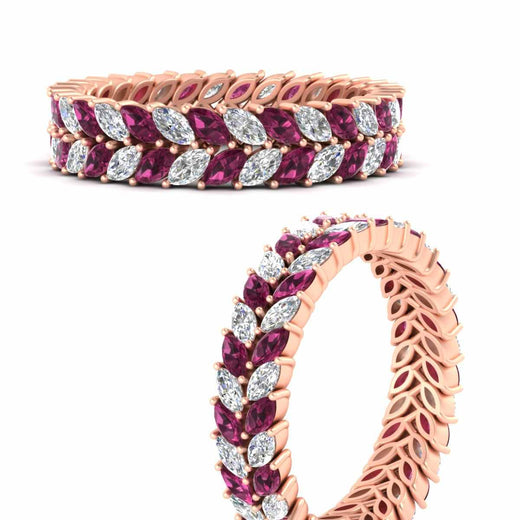 Double Row Marquise Band