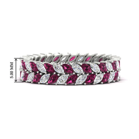 Double Row Marquise Band
