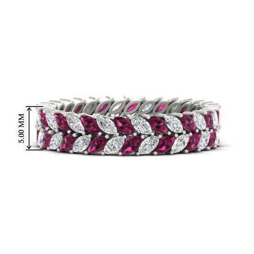 Double Row Marquise Band