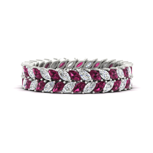 Double Row Marquise Band
