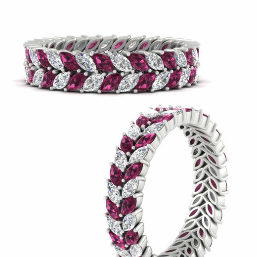 Double Row Marquise Band