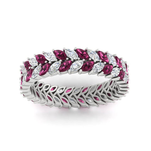 Double Row Marquise Band