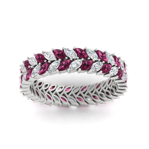 Double Row Marquise Band