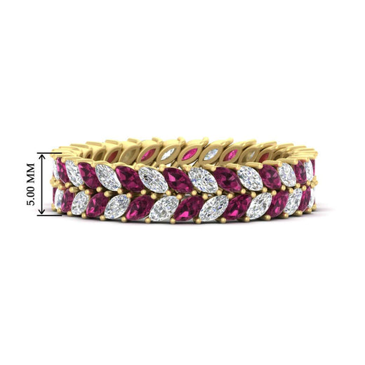 Double Row Marquise Band