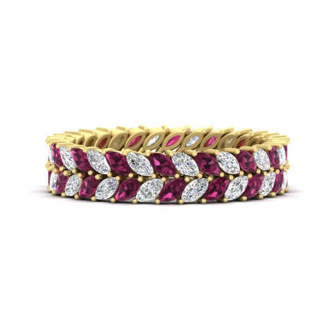 Double Row Marquise Band