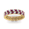 Load image into Gallery viewer, Double Row Marquise Band