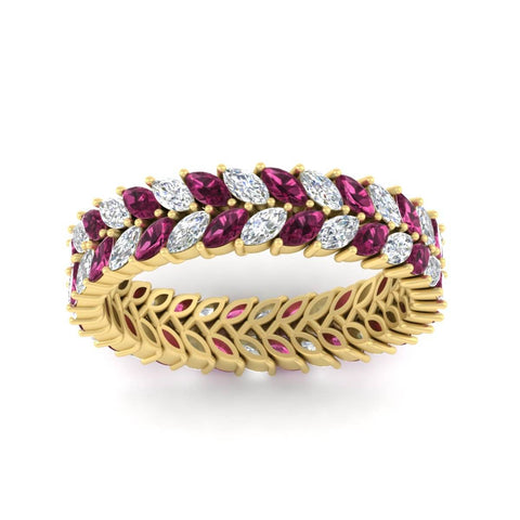 Double Row Marquise Band