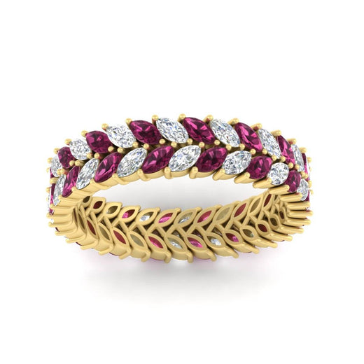 Double Row Marquise Band