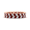 Load image into Gallery viewer, double-row-marquise-ruby-wedding-band-in-rose-gold-fd11532mqbgrudr-nl-rg.jpg