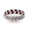 Load image into Gallery viewer, double-row-marquise-ruby-wedding-band-in-white-gold-fd11532mqbgrudr-nl-wg.jpg