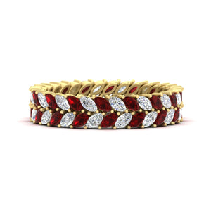 Double Row Marquise Band